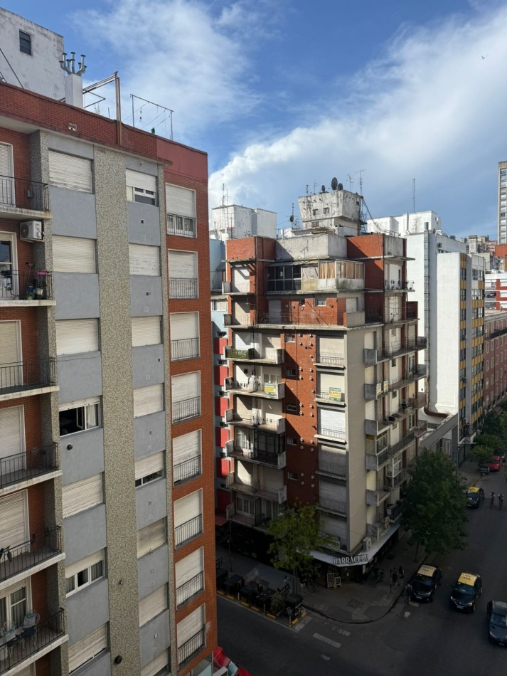 1 amb frente con Balcon-Amoblado- MDP-centro
