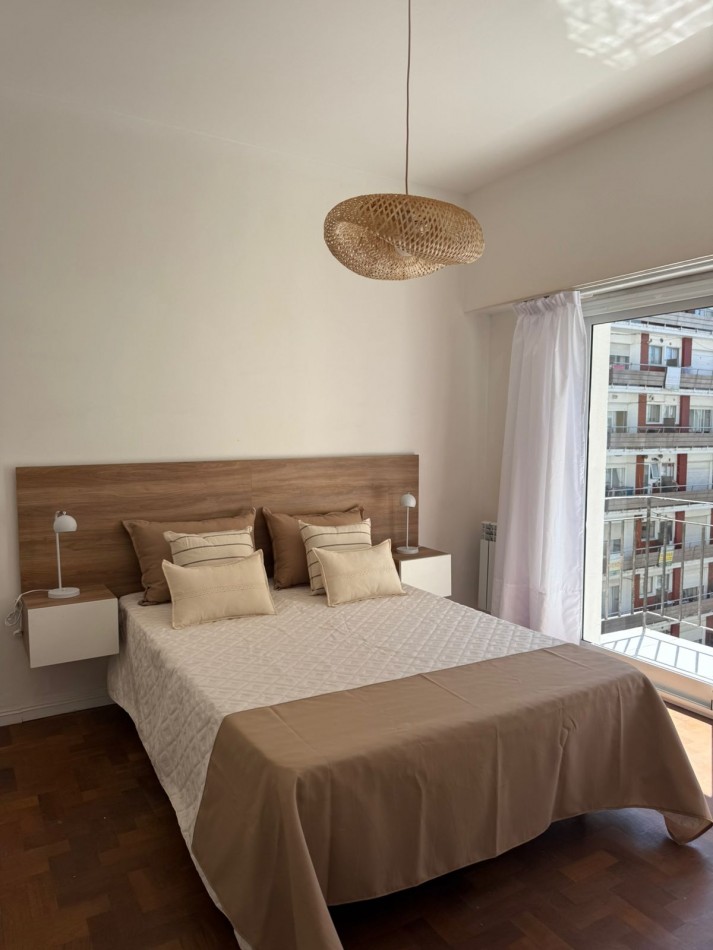 3 amb + escritorio- balcon- Reciclado amoblado-MDP