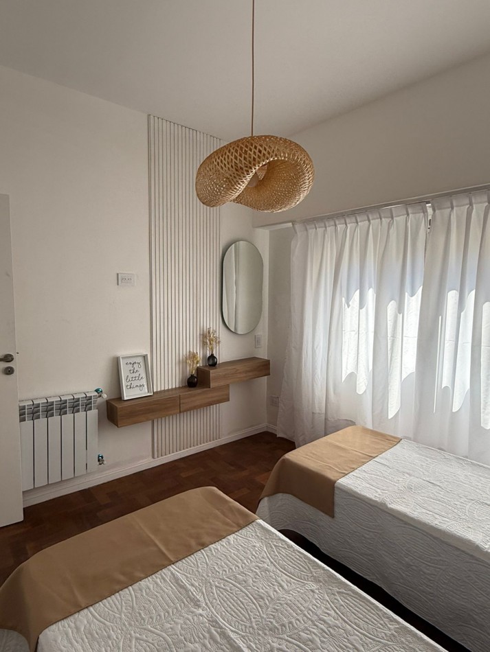 3 amb + escritorio- balcon- Reciclado amoblado-MDP