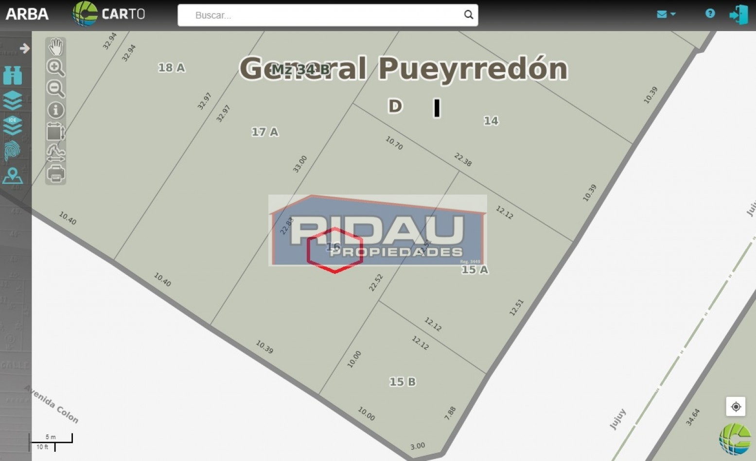 LOTE con casa a demoler sobre: 10,40 x 22,50- C1a